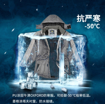 Delta cotton clothing mens winter cotton coat jacket warm and cold-proof thickening resistance to minus 50 degrees