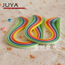 Junya JUYA Classic Colorful 10 Colors ColorEdied Paper Handmade Origami Paper Roll 100 Strips per Pack