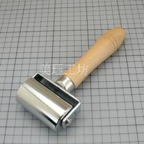 DIY handmade leather tool iron rolling edge wheel hob edge roller