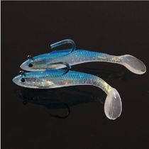 10g 15g 30g Blue ray fish Sea bass bait simulation package lead fish Luya bait T-tail soft bait Lead head hook bait