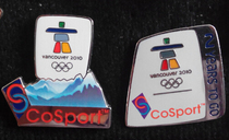 2010 Vancouver Winter Olympics Badge Sponsor COSPORT badge 2 pieces