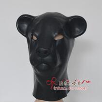  Natural Latex Dog Headgear Animal Headgear Dog Slave Mask Latex Clothing Dog Headgear Puppies