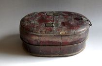 Ancient play miscellaneous collection of folk old objects small shoe barrels