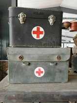 Hot sale special Republic of China old suitcase small leather bag small suitcase old medicine box Republic of China old medicine box nostalgic collection ornaments