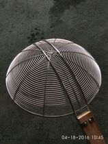 Stainless steel wooden handle skimmer fishing spoon line leakage fried fishing noodles Malatang filter fishing noodles colander leakage net seafood fishing fish