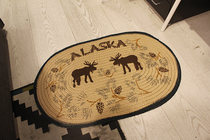 Bangladesh imported jute home reindeer elk linen floor mat Carpet Indian foot blanket floor mat Home
