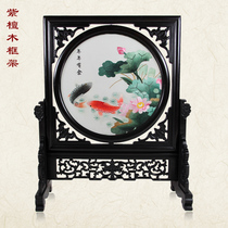 Cantonese embroidery boutique more than every year lotus four famous embroidery traditional gifts high-end artworks Lingnan handicrafts