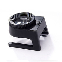 Metal desktop photo cloth mirror 20 times belt lamp with scale warp density mirror view dot textile magnifier