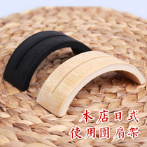 Japanese style Group fan Japanese folding fan support fan frame base log pure bamboo fan base