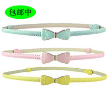Child princess Adjustable Girls bow belt Wild women Korean version Candy color girls belt