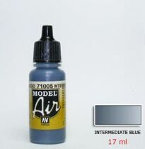 Spanish vallejo(AV paint) spray water-based paint 71005 in blue 17ML