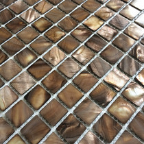 (Aofei)Natural shell mosaic tan bathroom cabinet entrance living room TV background wall