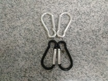 6 D-shaped black leaf solar charger backpack buckle