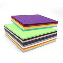 Color chemical fiber flame retardant felt sound-absorbing board classroom bulletin board message board Wall sound-absorbing insulation back rubber sound insulation board