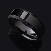 Sa Ya Tungsten Gold male lady ring Tungsten Gold fashion index finger single ring tail ring couple ring simple joker ring