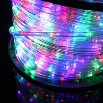 Rainbow tube light with led light with round second line light section decorative shape winding light outdoor waterproof horse racing