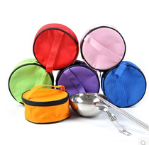 Outdoor Traveling Travel Stainless Steel Personal Double Portable Eco-friendly Bowl Chopsticks Spoon Folding Chopsticks Tableware Set