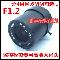 Million F1 2 monitoring HD large lens megapixel F1 2 large hole CS interface surveillance camera lens