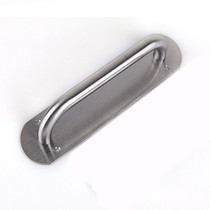 Thickened stainless steel bottom plate handle fireproof door handle wooden door open handle iron door sliding door handle large
