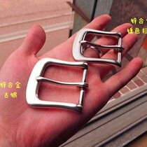 Belt buckle Classic alloy ancient silver and nickel sweep blasting mandrel buckle 3 6cm buckle buckle handmade leather