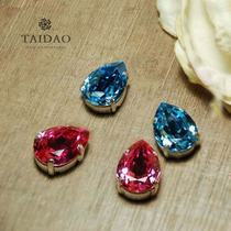 Taishima 4320 Base Drop Shape Hand Stitched Crystal Rhinestone Flash Diamond DIY Handcrafted Accessories Beaded Material