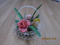 Nostalgic old plastic potted flowers (can be used as movie props)