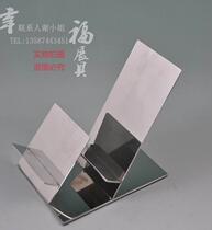 Shopping mall stainless steel double-layer wallet display rack Leather display products display rack Wallet decoration display props