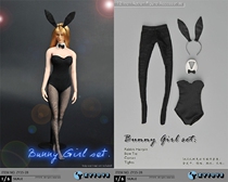 ZYTOYS 1 6 Soldiers Accessories Rabbit Girl Dress Suit Suitable to Gel Feminine Body