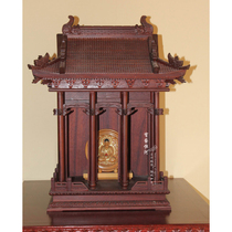 Shrine household with door Rosewood small table niche roof Buddha cabinet custom solid wood hanging cabinet Buddha platform