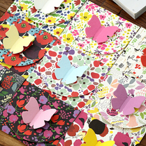 Butterfly love flower greeting card creative butterfly fruit three-dimensional small greeting card New Year birthday Business love thank you universal card