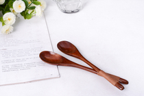 Ice cream spoon stirring spoon natural wood cutlery eco-friendly healthy coffee spoon Nangwood Tangle Wire Long Handle Wooden Spoon