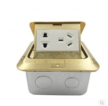 Visual Beground socket concealed full copper waterproof multifunctional five-hole power supply network to insert pop-up floor ground floor