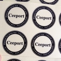 Zero limit cleaning tool Classic transparent CEEPORT Sticker Four words of truth cleaning sticker 30 pieces