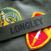 US Imports Original Products Vietnam War Green Cotton Oil Print Black Character Chest M65TCU Name Article Longley Langley