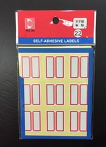 Full label paper HD-22 with frame self-adhesive label paper label sticker 25 × 30mm Red Frame blue frame