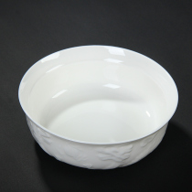 Mingfeng ceramic tea set set ceramic tea wash relief Dragon tea wash jade porcelain tea wash Kung Fu Tea Cup Wash