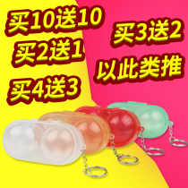 Table tennis special ball box protection box can hold two table tennis hard plastic