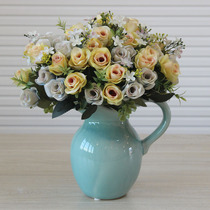 Modern Nordic Ceramic Vase European Style Milk Pot Vase Floral Swing Piece American Table Tea Table Decorative Handiwork