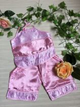 Childrens summer Tang suit belly sleeve sleeveless set tender pink ethnic clothing