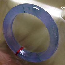 Jade bracelet a goods Old Pit Ice seed floating green green round strip natural Burmese Violet floating flower jade bracelet children