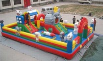 Bouncy castle childrens paradise Jumping trampoline house large entertainment combination Breaking through toys to make money air mold