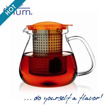 Germany imported tea isolation pot glass teapot Red Dot Design Award creative gifts control tea shade 1 0L