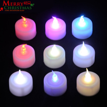 Christmas decorations ornaments flash electronic candle lights holiday lights birthday party scene layout