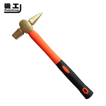 Forgers hot low-cost explosion-proof inspection hammer Fiber rubber explosion-proof inspection hammer Copper alloy copper hammer head shock
