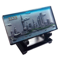  Crystal relief ornaments Shanghai characteristic scenery Oriental Pearl business celebration meeting souvenirs to send foreigners gifts