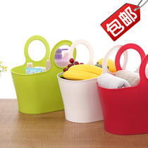 Japan Import Portable Containing Basket Laundry Basket Bathroom Software Drain Basket Shopping Basket