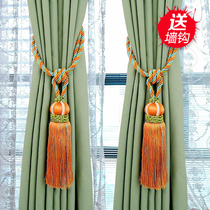 Nordic curtain buckle strap hanging ball tassel accessories cable tie a pair of decorations creative bundling rope tie strap