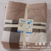 Foreign trade export bedding washed cotton summer cool air conditioning Spring and Autumn Winter is 150*210 200*230 grid