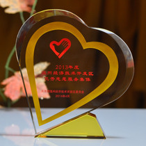 Zhuo He white angel crystal trophy custom creative love donation charity anti-epidemic souvenir custom
