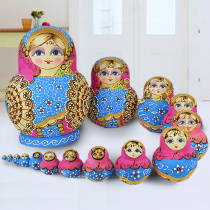 Yakrous hand painted business gift birthday gift basswood brand Russian set doll 15 layer 1503